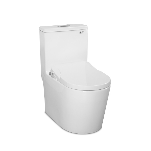 Bồn cầu kết hợp nắp rửa thông minh ECOD EB117/EBN559R | Bồn cầu Rimless dễ vệ sinh | Nắp rửa cơ hai chế độ