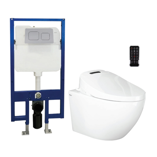 Bồn cầu treo tường nắp rửa điện tử ECOD EB266/EBK288/EBN1805 | Xả Tornado 3L/4.5L tiết kiệm nước | Nắp rửa điện tử điều khiển từ xa