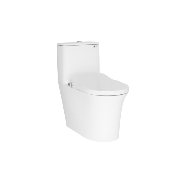 Bồn cầu kết hợp nắp rửa thông minh ECOD EB559/EBN559R | Bồn cầu liền khối hiện đại | Nắp rửa cơ hai chế độ