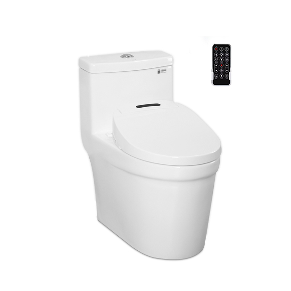 Bồn cầu kết hợp nắp rửa thông minh ECOD EB9061/EBN1805 | Xả Tornado S-P xoáy mạnh | Nắp rửa điện tử sưởi ấm bệ ngồi