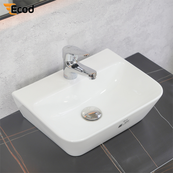 Chậu treo tường ECOD EC146 | Không thoát tràn | Men S-Ceramic