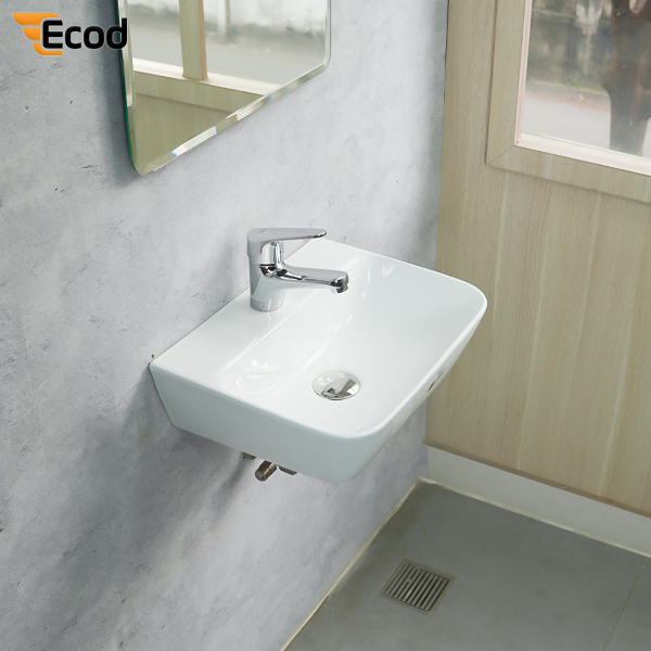 Chậu treo tường ECOD EC146 | Không thoát tràn | Men S-Ceramic