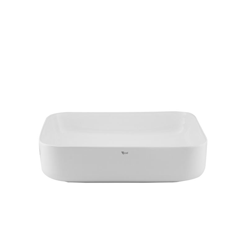 Chậu đặt bàn ECOD EC8427 | Kiểu chữ nhật bo góc | Không thoát tràn