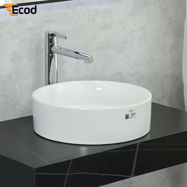 Chậu đặt bàn ECOD ECD127 | Dáng tròn lòng sâu | Không thoát tràn