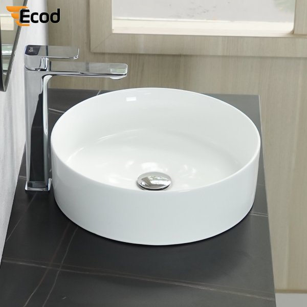 Chậu đặt bàn ECOD ECD127 | Dáng tròn lòng sâu | Không thoát tràn