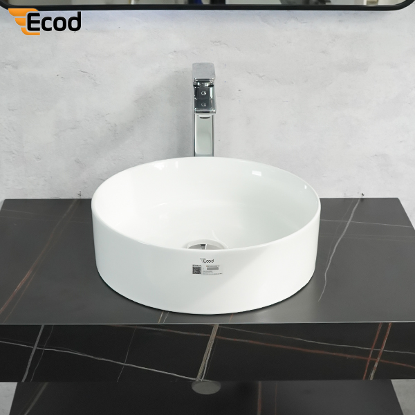 Chậu đặt bàn ECOD ECD127 | Dáng tròn lòng sâu | Không thoát tràn