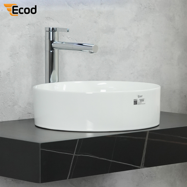 Chậu đặt bàn ECOD ECD127 | Dáng tròn lòng sâu | Không thoát tràn