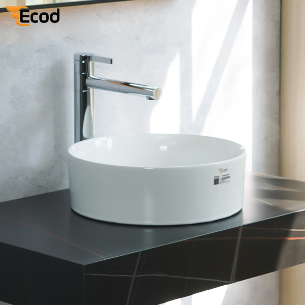 Chậu đặt bàn ECOD ECD129 | Dáng tròn nhỏ gọn | Không thoát tràn