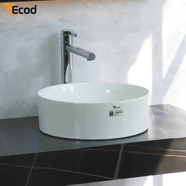 Chậu đặt bàn ECOD ECD129 | Dáng tròn nhỏ gọn | Không thoát tràn