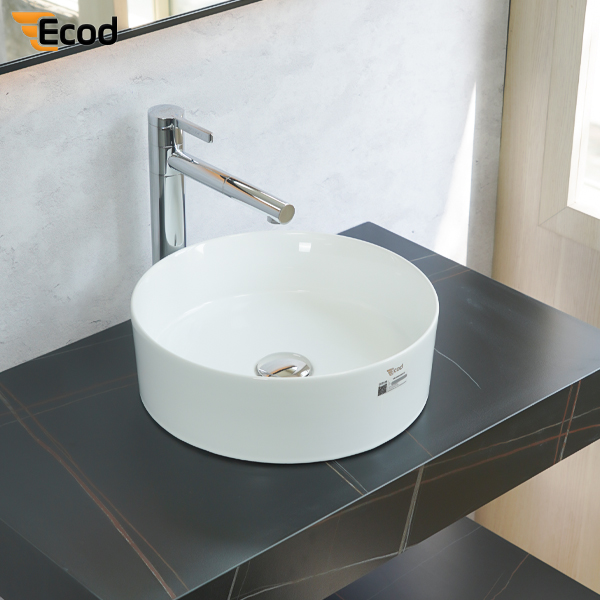 Chậu đặt bàn ECOD ECD129 | Dáng tròn nhỏ gọn | Không thoát tràn