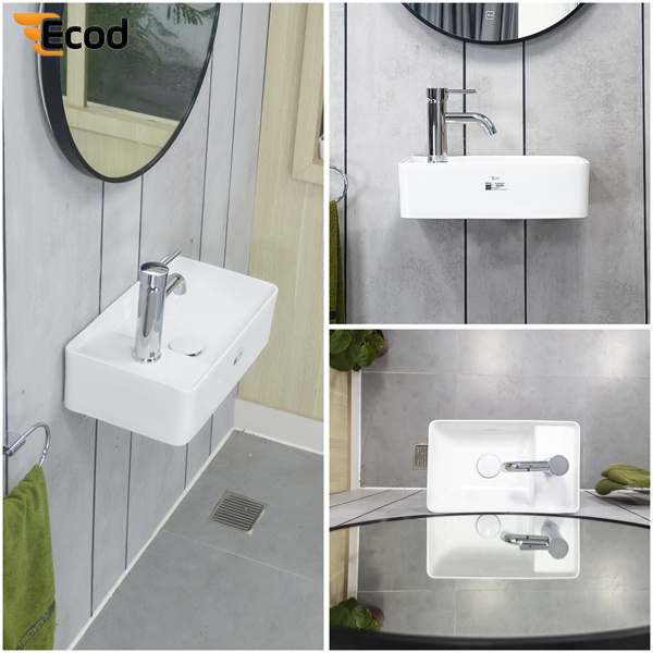 Chậu đặt bàn ECOD ECD130 | Vòi bên phải hoặc bên trái | Không thoát tràn