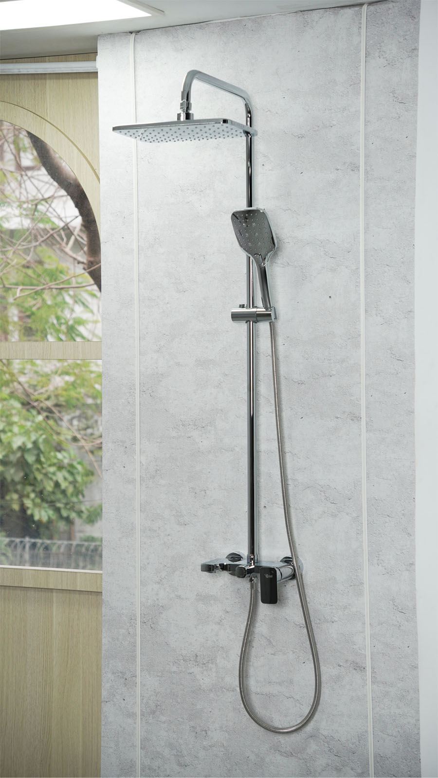 Sen cây ECOD ES02 | Thiết kế sen cây hiện đại | Tay sen cầm tay 3 chế độ