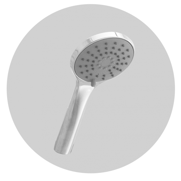 Sen cây ECOD chốt nhiệt độ ES1028 | Van chốt nhiệt ổn định | Tay sen 5 chế độ phun