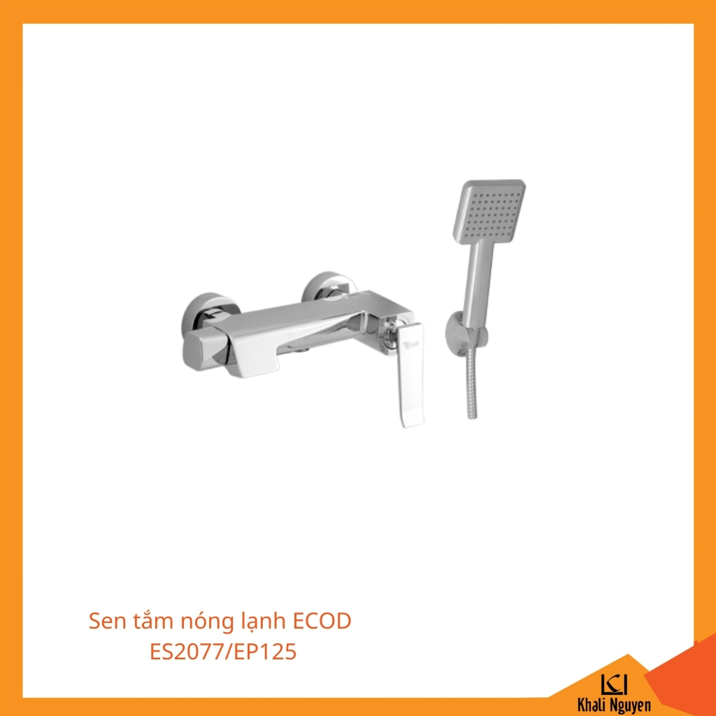 Sen tắm nóng lạnh ECOD ES2077/EP125 | Tia nước phun tập trung | Củ sen tròn hiện đại