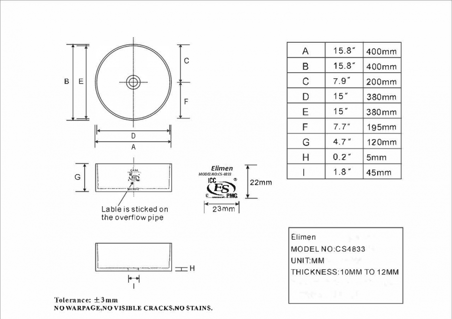 Bản vẽ kĩ thuật CS-4833