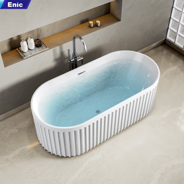 Bồn tắm nằm oval Enic B4-KHONG-LED