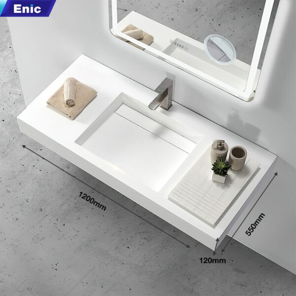 Lavabo treo tường Enic D1266 - Trắng nhám