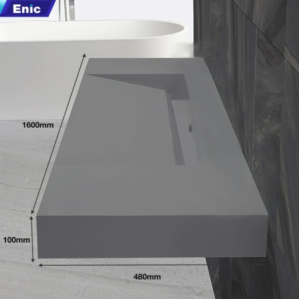 Lavabo treo tường Enic D1371- Xám nhám