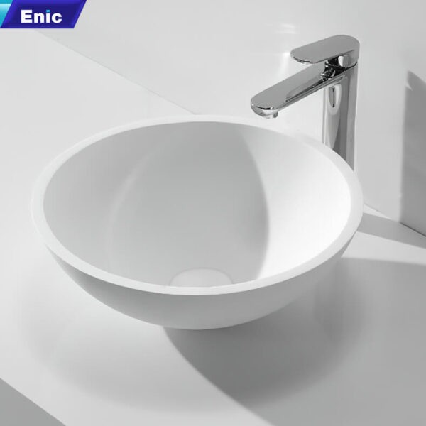 Lavabo đặt bàn Enic D1513 trắng nhám