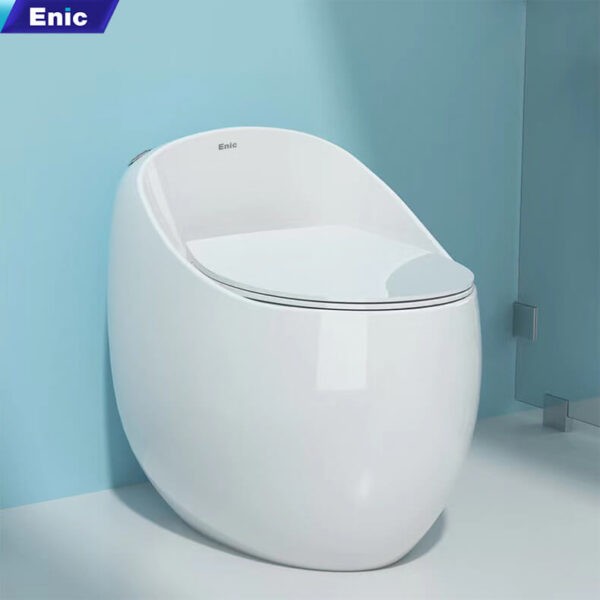 Bồn cầu trứng Enic E10 - lưng bầu trắng