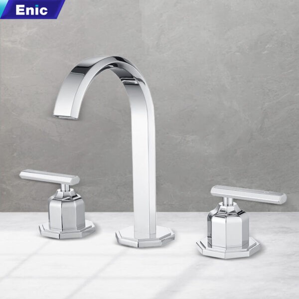 Vòi lavabo Enic G08 màu inox