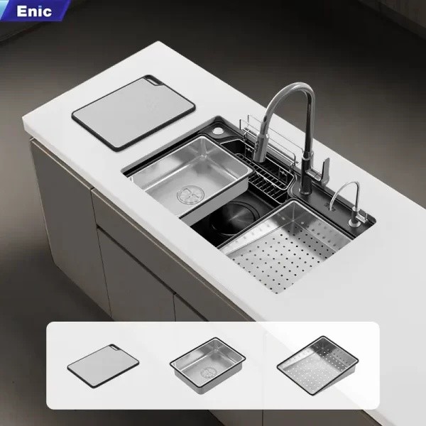 Chậu rửa bát chén 1 hố Enic MB06 - hình 4