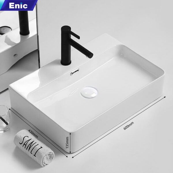 Lavabo đặt bàn Enic S6-1003 trắng