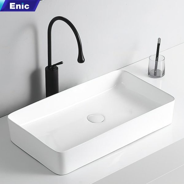 Lavabo đặt bàn Enic S6 trắng