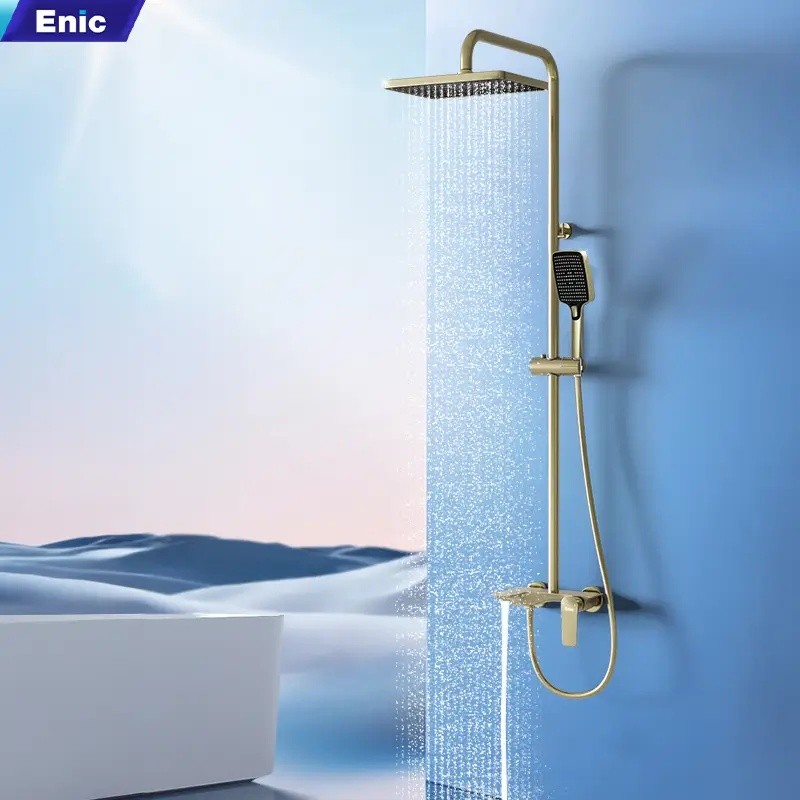 Sen tắm cây Enic S01 nóng lạnh màu vàng