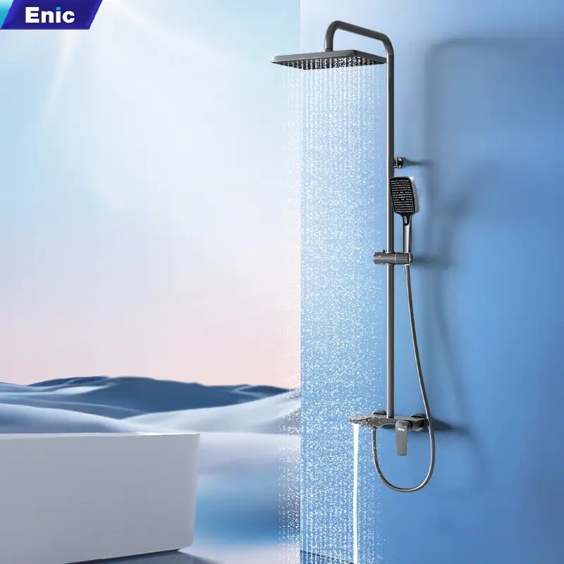 Sen tắm cây Enic S01 nóng lạnh màu xám
