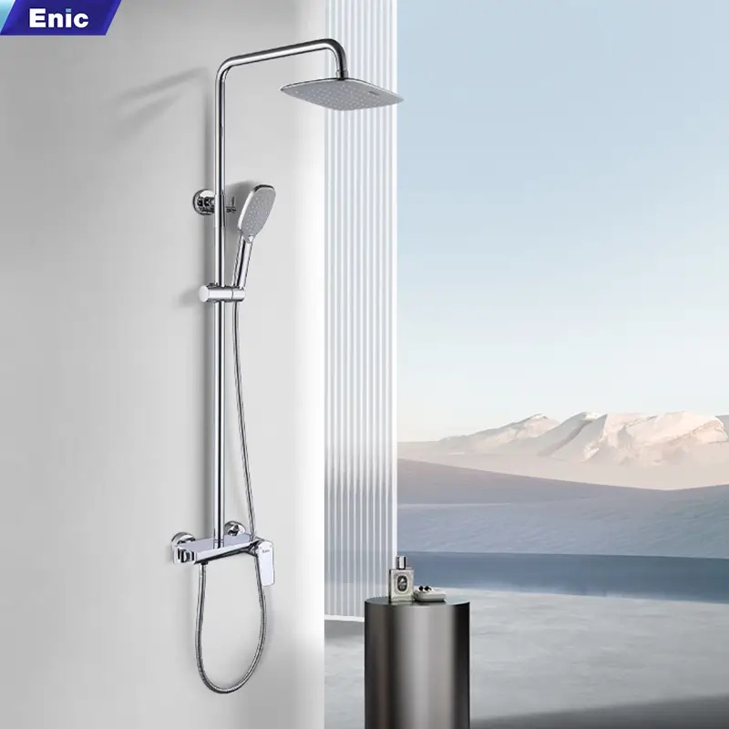 Sen tắm cây Enic S07 nóng lạnh màu inox