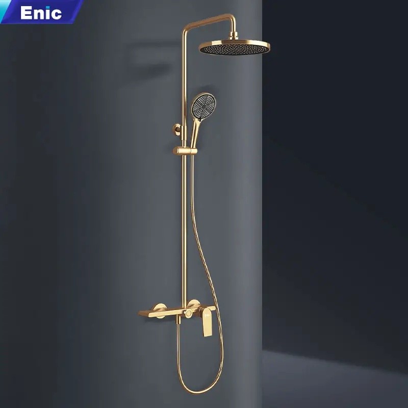 Sen tắm cây Enic S20 nóng lạnh màu vàng đồng