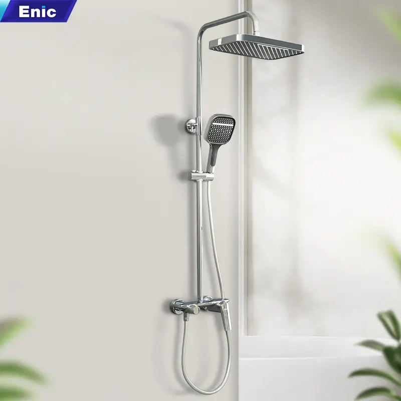 Sen tắm cây Enic S22 nóng lạnh màu inox