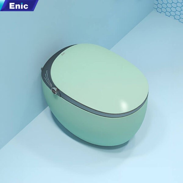 Bồn cầu trứng thông minh Enic Smart B4 - Màu Xanh