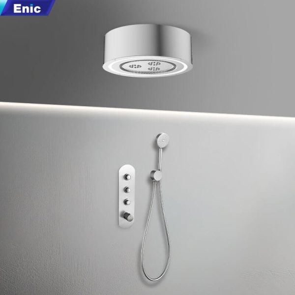 Sen tắm âm trần Enic T150 màu inox