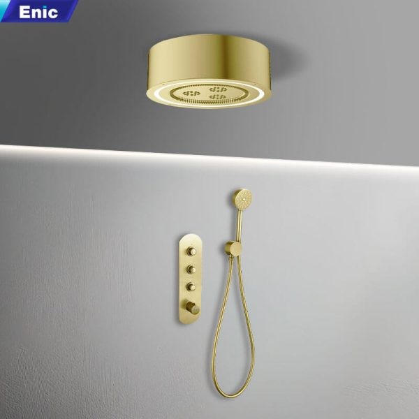 Sen tắm âm trần Enic T150 màu vàng