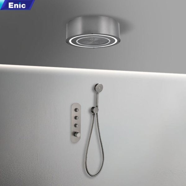 Sen tắm âm trần Enic T150 màu xám