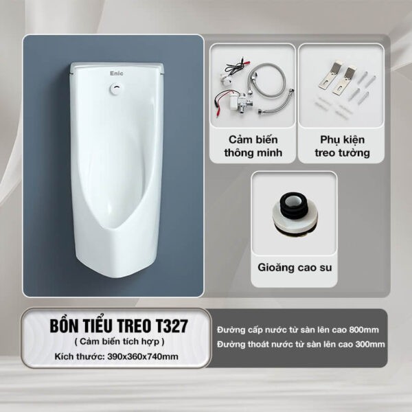 Bồn tiểu nam treo tường Enic T327