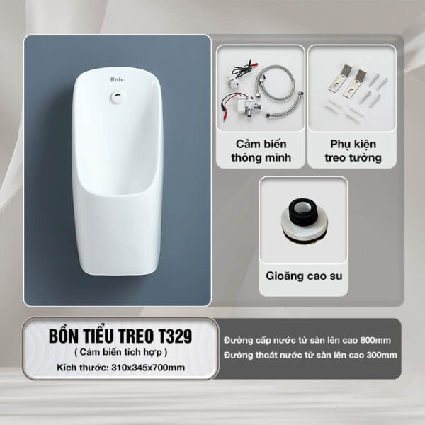 Bồn tiểu nam treo tường Enic T329