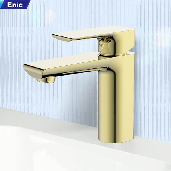 Vòi lavabo Enic T5 vàng đồng