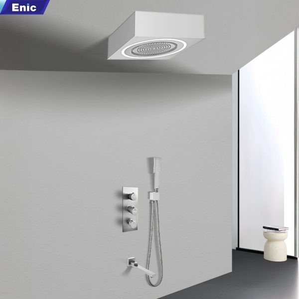 Sen tắm âm trần Enic V150 màu inox
