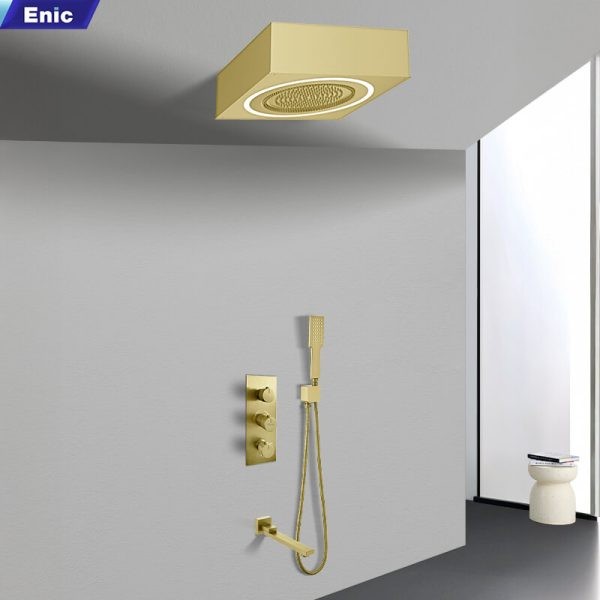 Sen tắm âm trần Enic V150 màu vàng