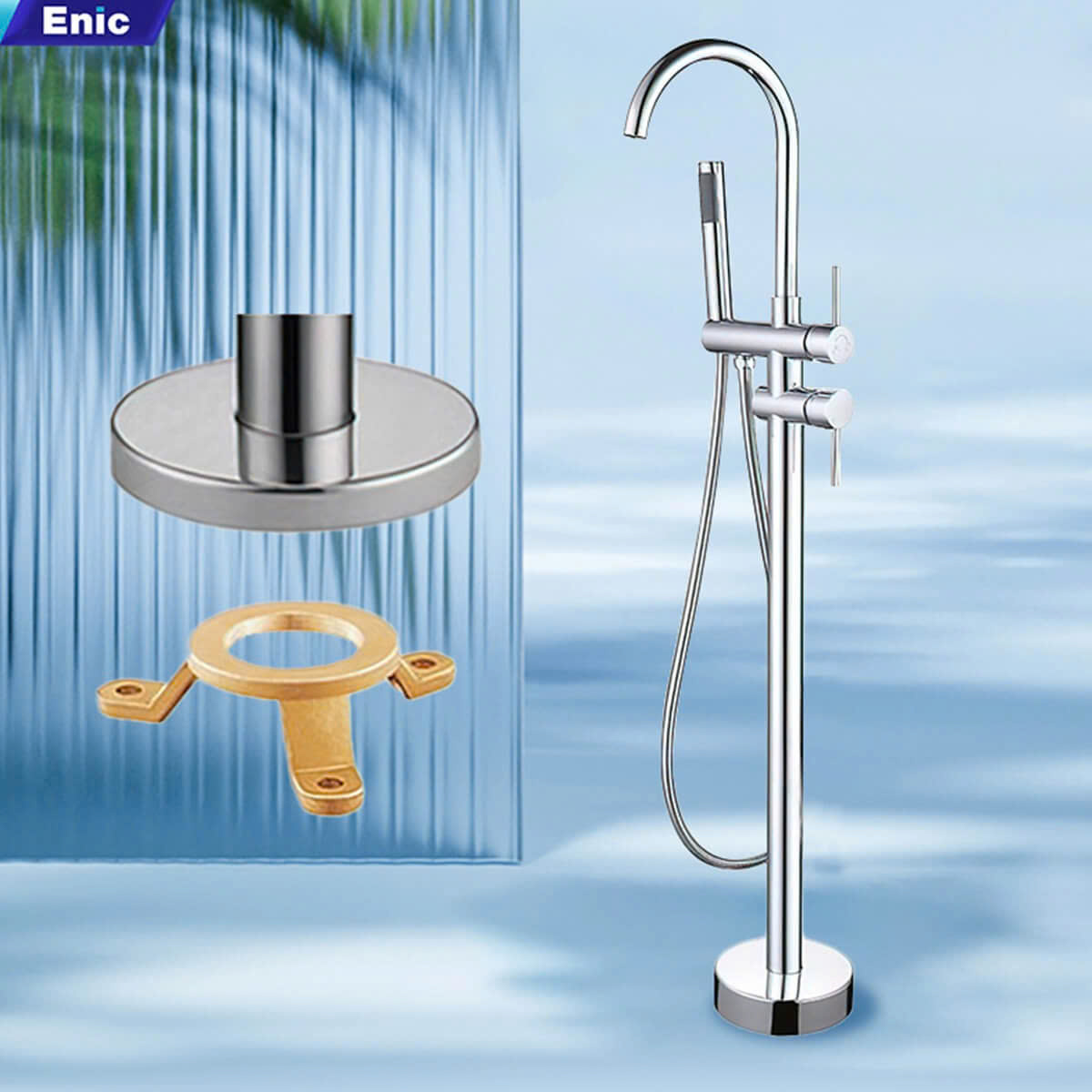 Vòi sen bồn tắm Enic V3-INOX - hình 4