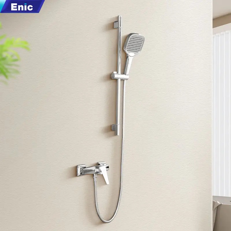 Sen tắm cây Enic Y25 nóng lạnh màu inox