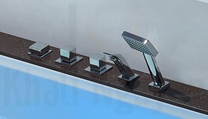 Vòi cấp nước, sen tay và các van điều chỉnh của bồn tắm EU-208A