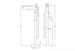 Bản vẽ sen bồn tắm EU-51026-2