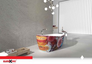 Bồn tắm Louise EU-6037 Hoa Văn 1