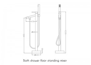 Bản vẽ sen tắm EU-61010