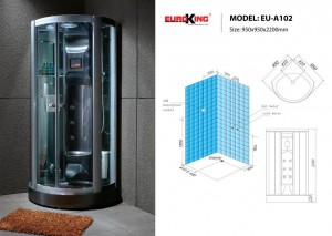 Bản vẽ sơ đồ kỹ thuật phòng xông hơi EU – A102