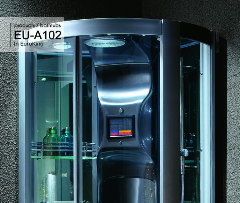 Bảng điều khiển và hệ thống sen tắm trần của phòng xông hơi EU – A102